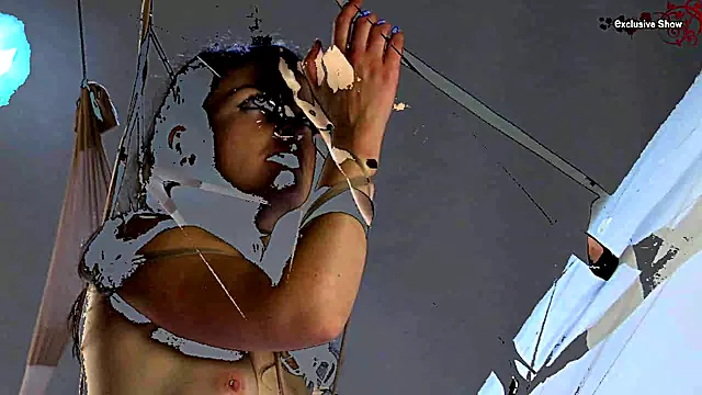 Diana Kolentsova (Aida in ETV) Bulgarian model nude in TV with ropes -