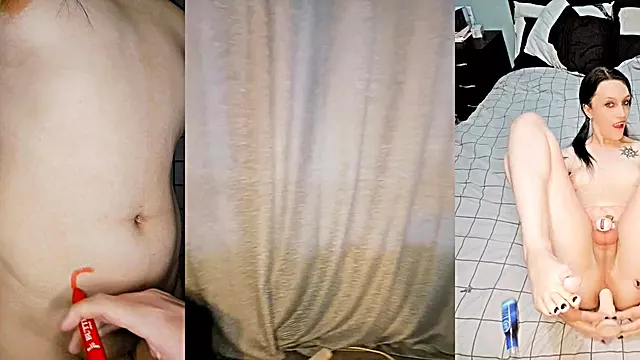 Sissy Pixie Maid Destroyed by Huge Dildo Roulette Gush