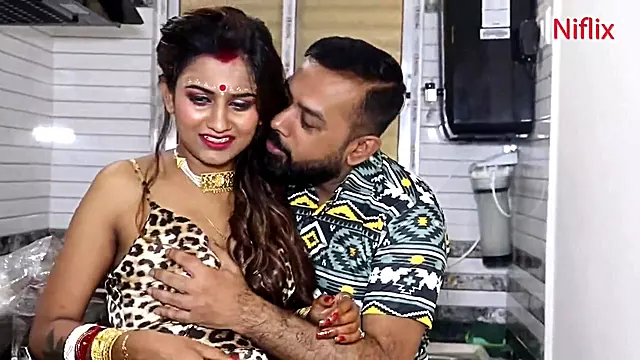 Indian Wife Honeymoon Sex In Kitchen With Her Husband