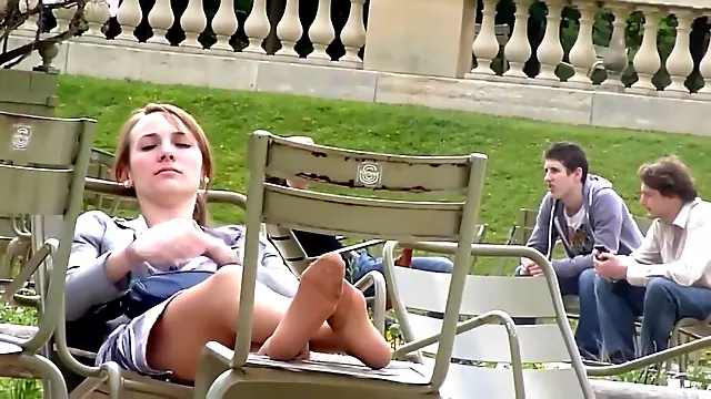 Candid Sexy Nylon Feet HD 720p