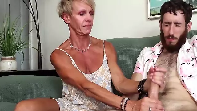 Reife Junger, Großer Junger Schwanz, Big Tits Blond Mature, Brüste Blond, Tit Fuck Schwanz