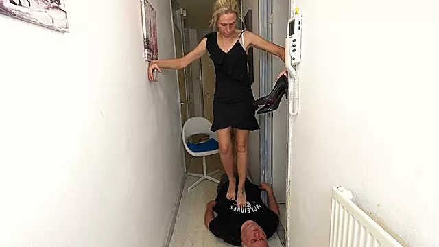 Danielle Trampling Bare Foot & Heels 12