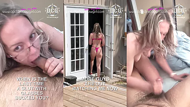 YOUNG BLONDE HANDJOB LOVES JERKING OFF AND EDGING OLD DADDYS | DADDYSCOWGIRL