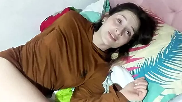 Blonde Step Sister Ashleysoy Naked POV Rough Sex & Cum Swallow