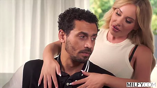 Hungry Stepmom Savannah Seduces Her Stepsons Friend