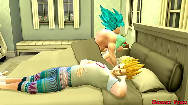 Hot Milf Bulma Cheats On Vegeta With Goku In Dragon Ball Hentai Anal Adventure