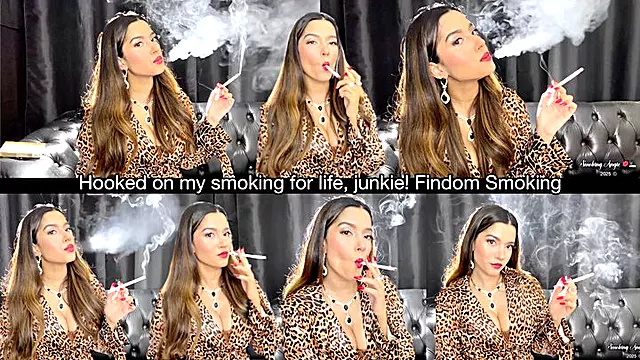 Hooked on my smoking for life, junkie! Findom Smoking