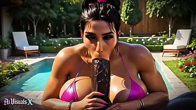 [4K] AI 3D Animated - Big Ass Latina Milf & BBC - Doggystyle, Pronebone & Creampie | AI Visuals X