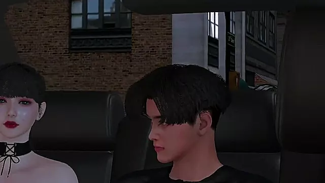 3D Hot Stepmom Cheating with Her Big Dick Stepson in the Car