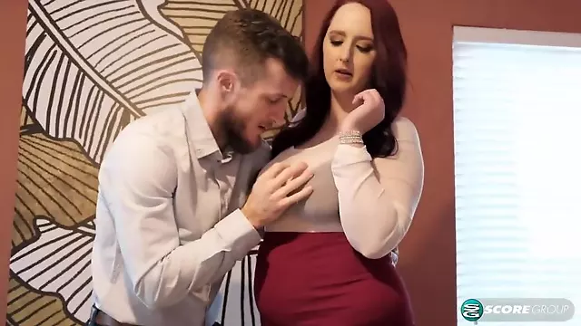 Andi Ray's Big Tits, Brunette MILF Birthday Treat
