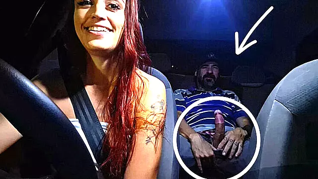 Redhead Teen Fanny Squirting in Risky Car Handjob - Public Outdoor Masturbating