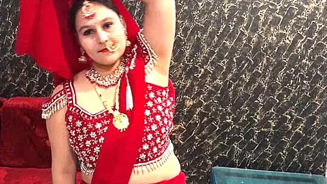 Karwa Chauth Sex Celebration: Pujaprem Moaning for Husband's Big Cock in Hindi