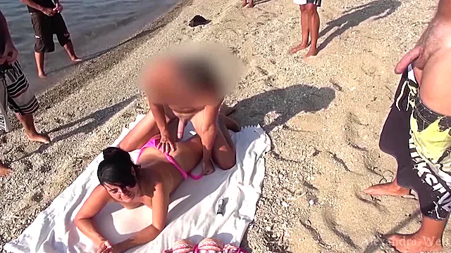 Cum Party On The Beach! My Asshole Is There For Everyone! - Alexandra Wett