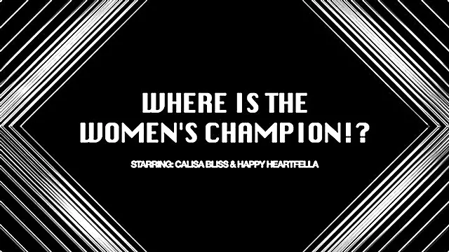 Where Is The Women's Champion!? Starring: Calisa Bliss & Happy Heartfella - Champion Calisa is tied up and tape gagged so she can't defend her title - Bondage Rope Tape Gagged Gag Talk