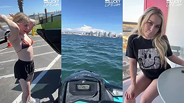 Blonde Babes Coco Lovelock And Haley Spades In San Diego