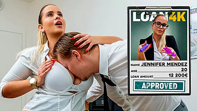 Hot Czech Office Babe Jennifer Mendez Seduces Banker - Hardcore HD Fuck in Stockings