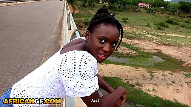 Naughty Black Girl Pounded On A Bench In Interracial Fuck