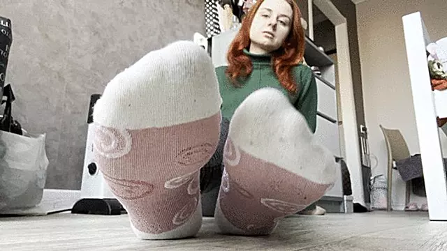 Smelly socked feet!