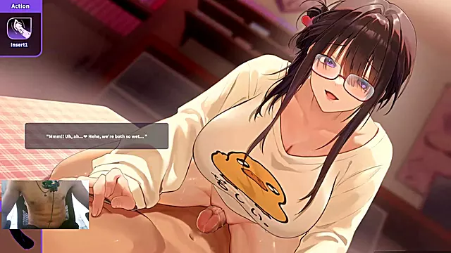 CREAMPING MY NERDY WITH HUGE TITS - V-LOVER