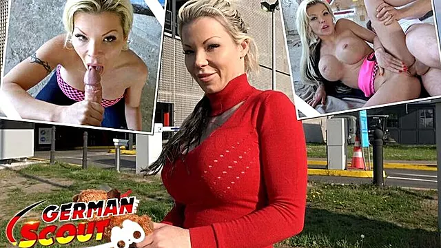 Big Boobs Blonde MILF Barbie Sins Fucked Hard in Risky Outdoor German Scout Adventure
