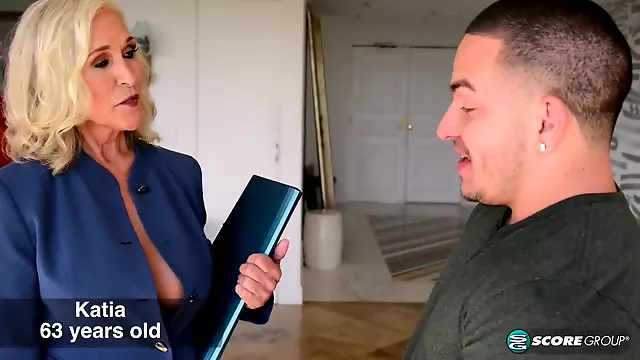 Busty 60Plus realtor Katia fucks 23-year-old client - 60PlusMilfs
