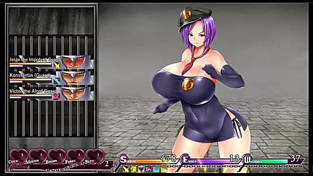Karryn's Prison [RPG Hentai game] Ep.6 The chief is wanking two horny guards in the prison