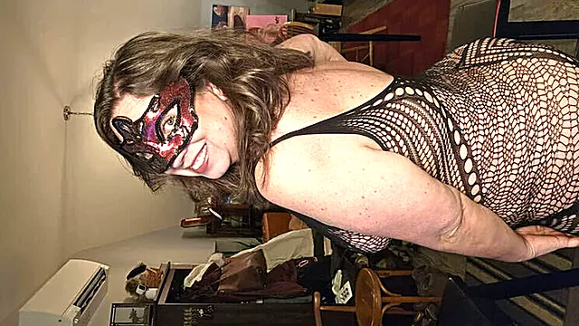 Mrs. A's Hairy BBW Pussy Squirts a Dripping Mess in Lingerie