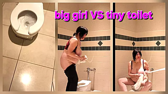 DOLLHOUSE Bathroom Invasion Extreme Giantess Toilet Crush