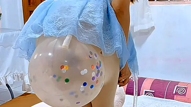 Balloon Fetisch, Knechtschaft Gefesselt Großer Arsch, Bondage Fetisch, Höschen Fetisch, Strumpfhosen Fetisch
