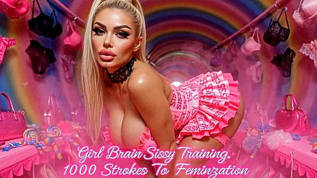 Girl Brain Sissy Training. 1000 Strokes To Feminization