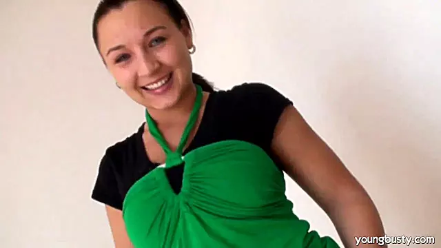 Busty young Birgit takes cock