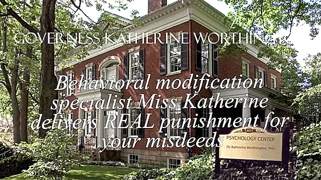 Behavioral modification specialist Miss Katherine delivers REAL punishment for your misdeeds - HD MP4