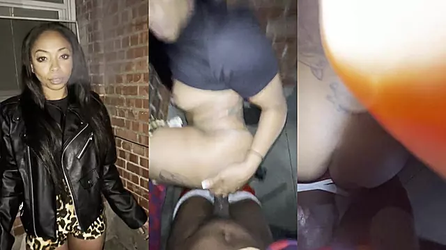 Public sneaky Link Smoke and fuck Cali gets fucked outside by Chris Blaccwood