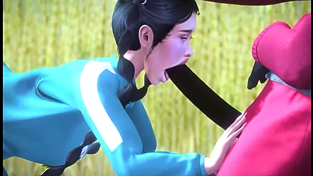Female Contestant Gets Tight Pussy Fucked by BBC Guard (Squid Game Parody) - Second Life