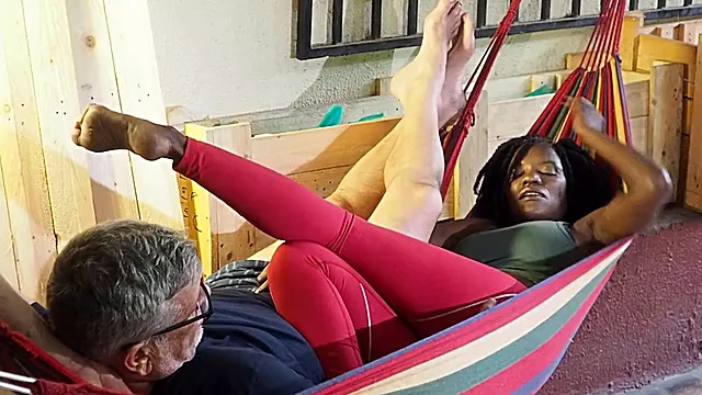 Gym pants, romantic, blowjob