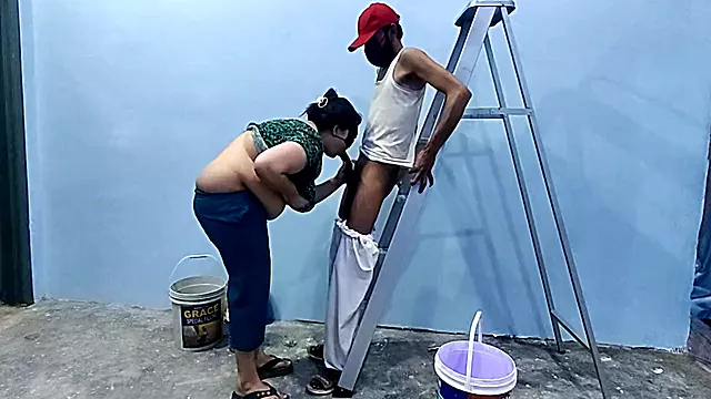 Desi Bhabhi Fucked By Painter In Home
