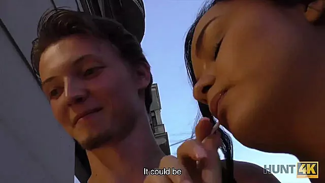Soldi Nero, Ebano Couple, Giovane Coppia Scopa Nero, Czech Soldi, Moglie Paga, Coppia Giovane