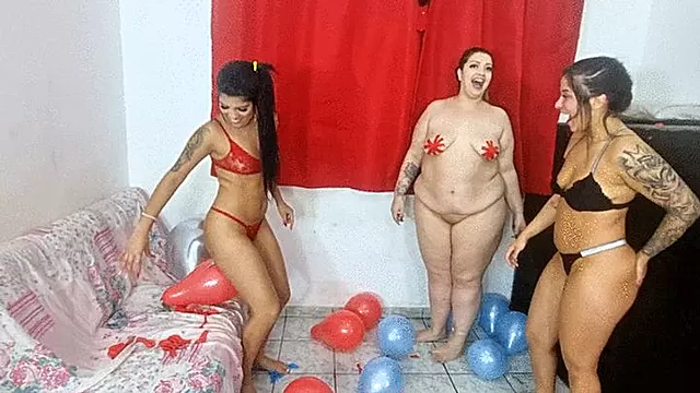 Senhoras Asiaticas, Balão, Loiras, Moreninha Dominadora, Morena, Lambida, Mulheres Lésbicas, Dominação Lésbica Feminina