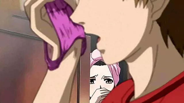 Uncensored Hentai: Stepmom Catches Stepson Masturbating with Her Lingerie