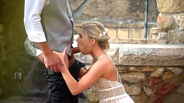 Skinny Bride Enjoys Double Penetration