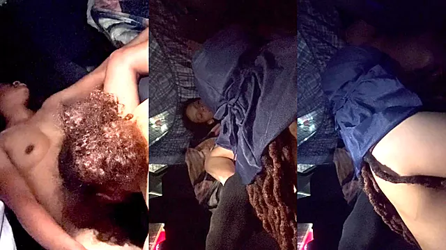 Eating stud gf pussy in the car